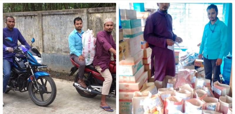 মৌলভীবাজারে অসহায় মানুষের পাশে দাঁড়িয়েছে তালামীযে ইসলামীয়া