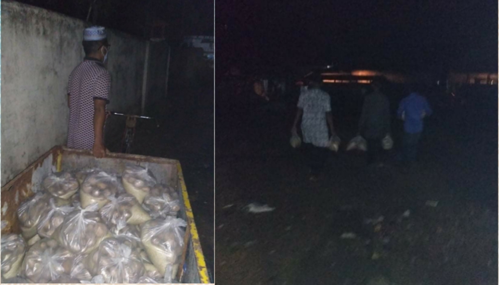 রাতের আধারে  ঘরে ঘরে পৌঁছে গেছে সেইভ দি পিপুল এর ৩য় ধাপের উপহারের ব্যাগ