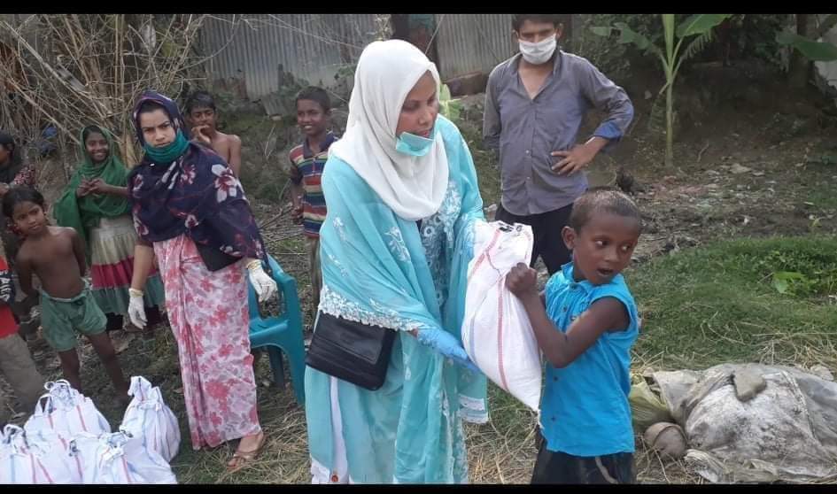 করোনাকালে হবিগঞ্জের সাহসী সমাজকর্মী “সৈয়দা কুমকুম”