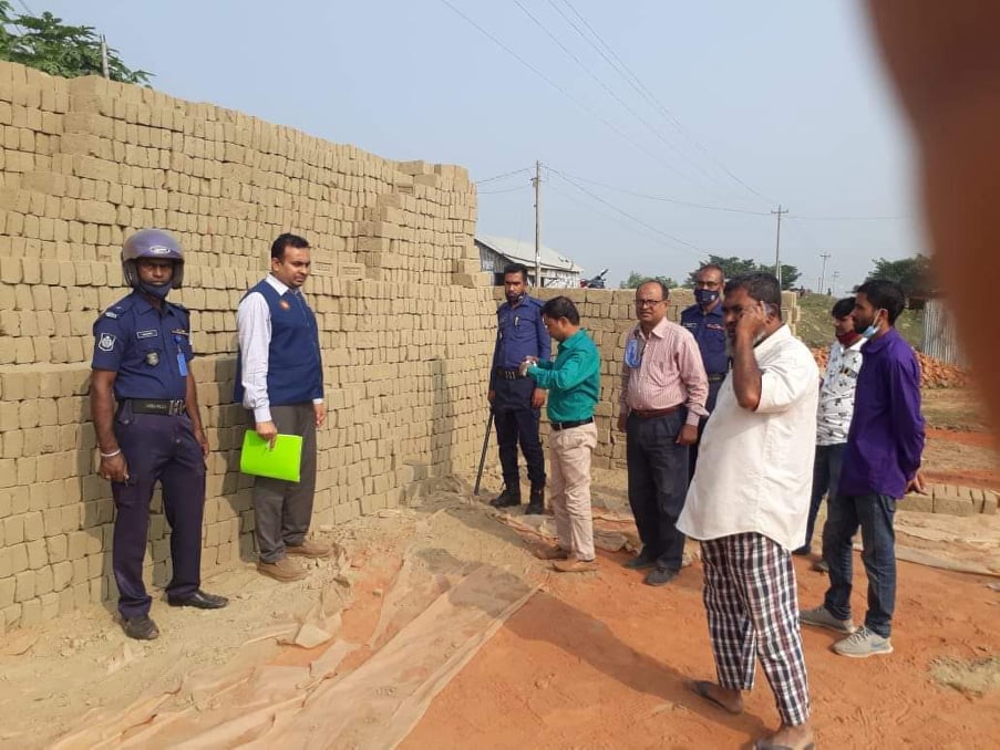 বি,এস,টি,আইয়ের পরিমাপ ও মান অনুযায়ী ইট প্রস্তুত না করায় ২ ইটভাটাকে  জরিমানা  ও একটি করাতকল মালিককে ২ মাসের  সহ কারদন্ড